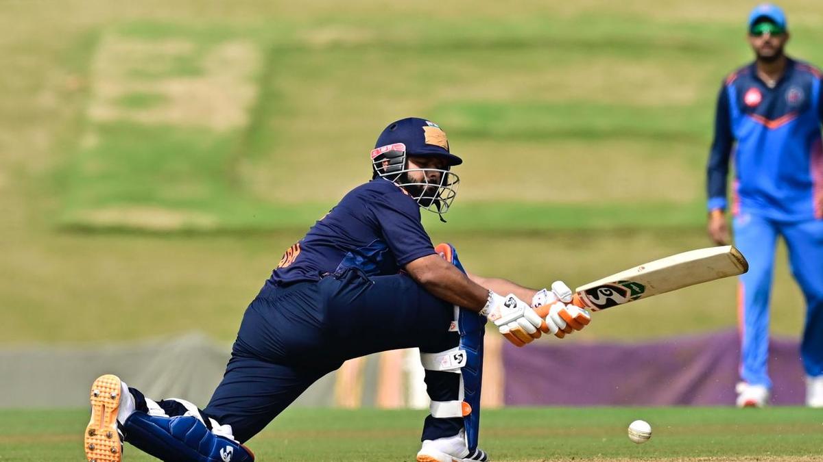 Rishabh Pant slams a 64 ball fifty to fire Delhi past Gujarat in Vijay Hazare