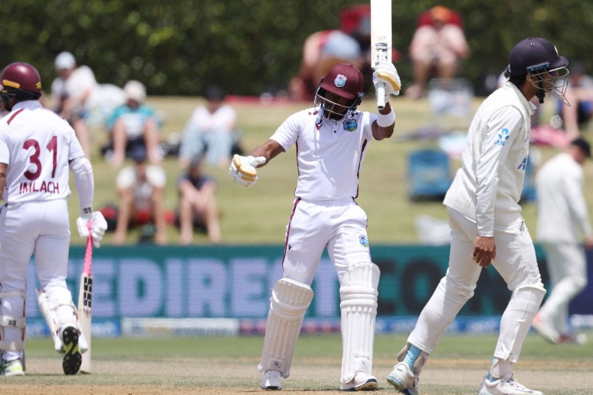 Kavem Hodge’s Gritty Hundred Helps West Indies Avoid Follow-On Vs New Zealand