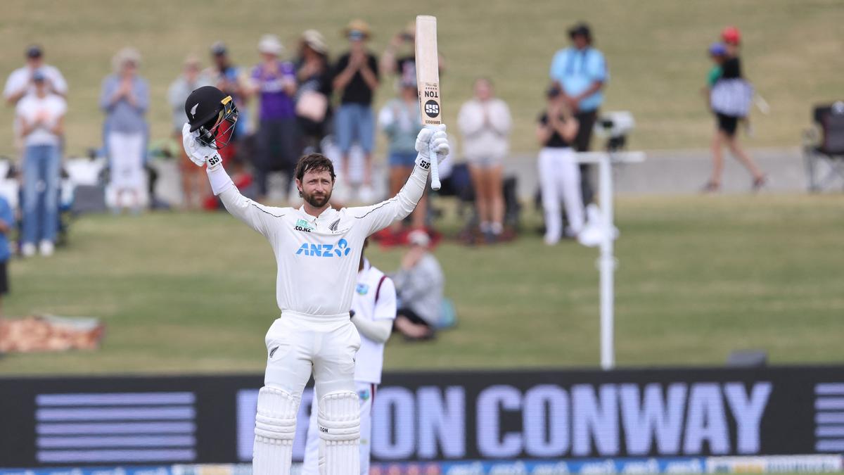 NZ vs WI, 3rd Test: Conway’s double century helps New Zealand post 575, West Indies 110 without loss after Day 2