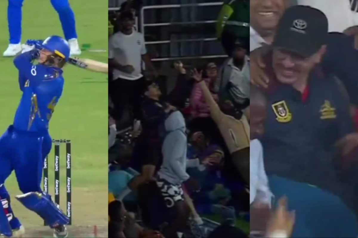 Ryan Rickelton six turns fan into one crore seven lakh winner in SA20 match