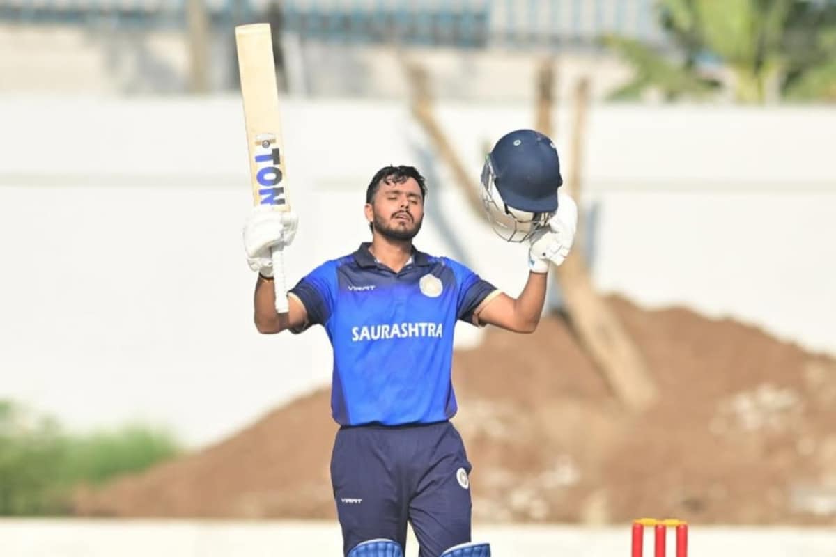 Harvik Desai century steers Saurashtra past UP into Vijay Hazare semis