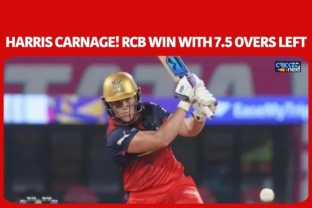 Grace Harris 85 leads RCB to commanding nine wicket win over UP Warriorz WPL