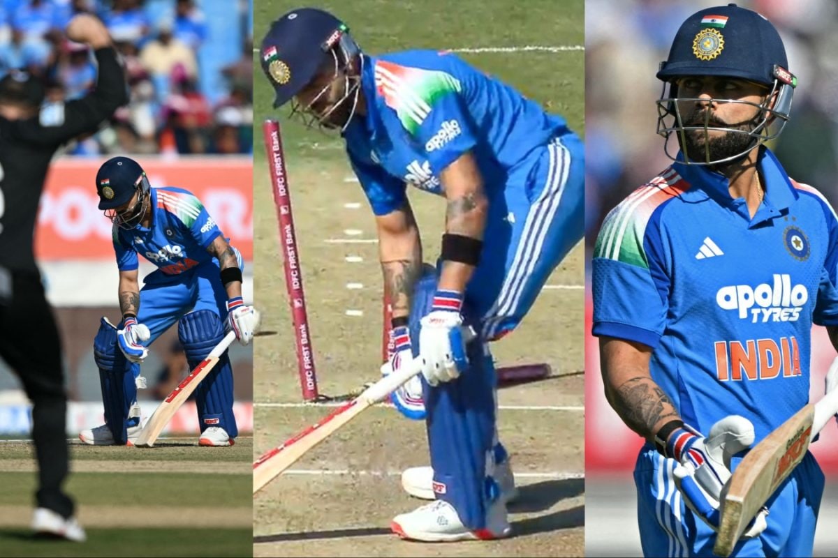 Virat Kohli reaction after being bowled for 23 in second ODI sparks buzz