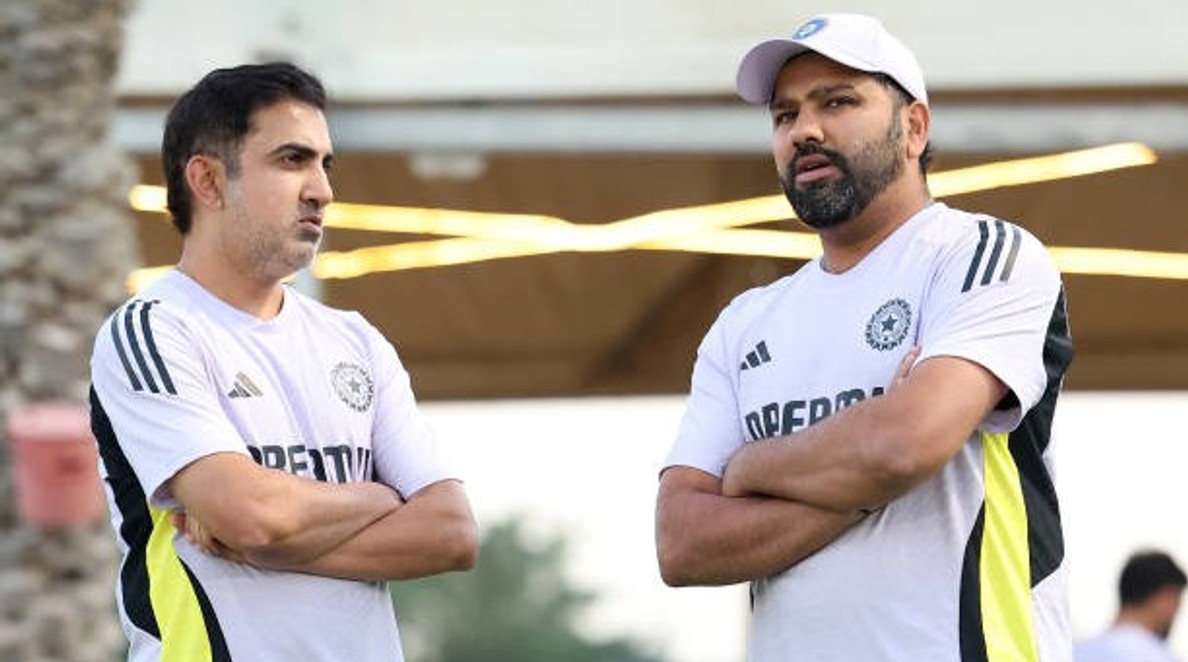 Gautam Gambhir and Rohit Sharma Share Fun Moment Ahead of India versus NZ ODI