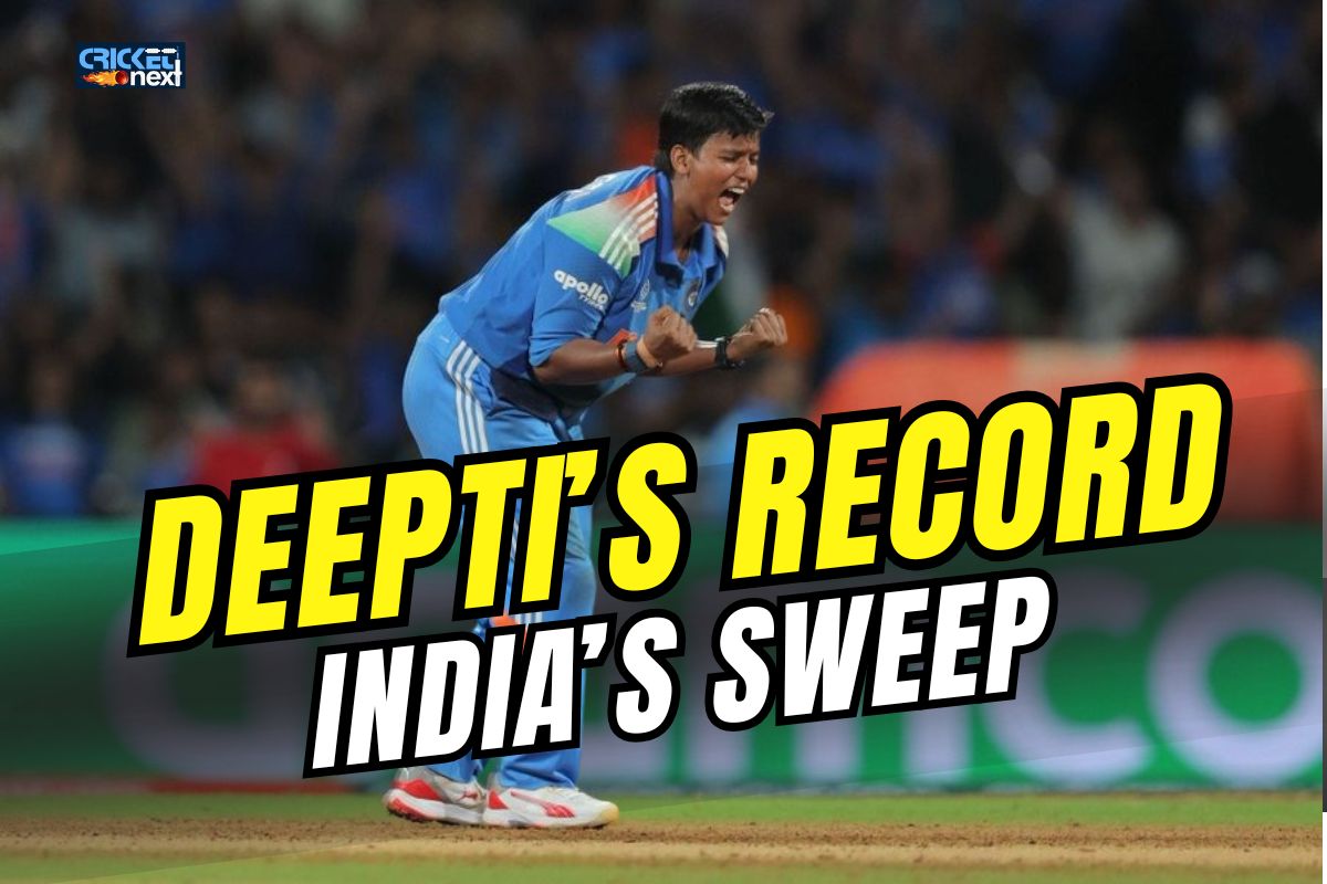 Deepti breaks record as India complete historic five zero series sweep