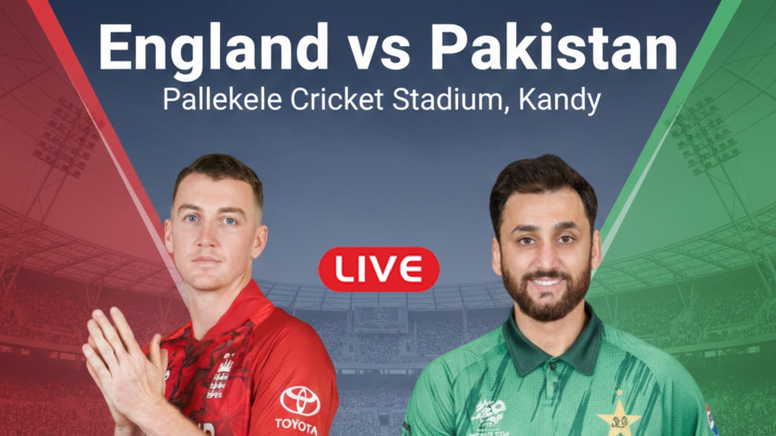 Pakistan win toss and opt to bat against England in Kandy Shaheen Afridi returns