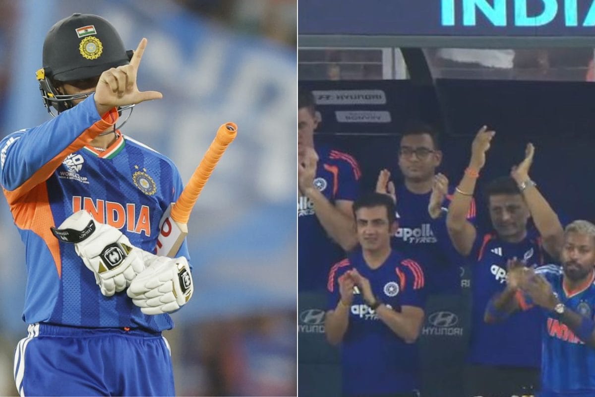 Gambhir and team rise to applaud Abhishek Sharma after stunning fifty in final